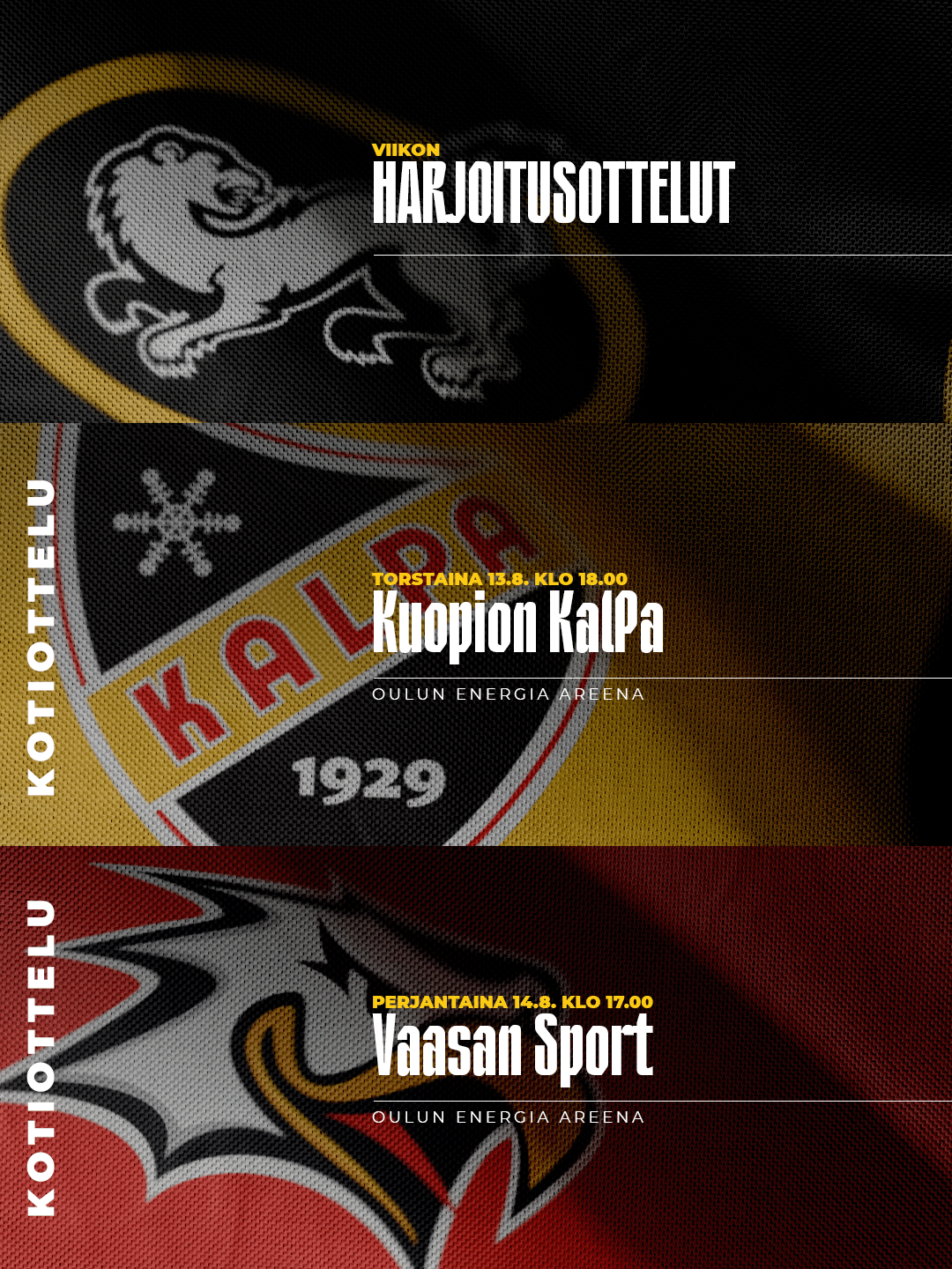 KalPa ja Sport kotisivut